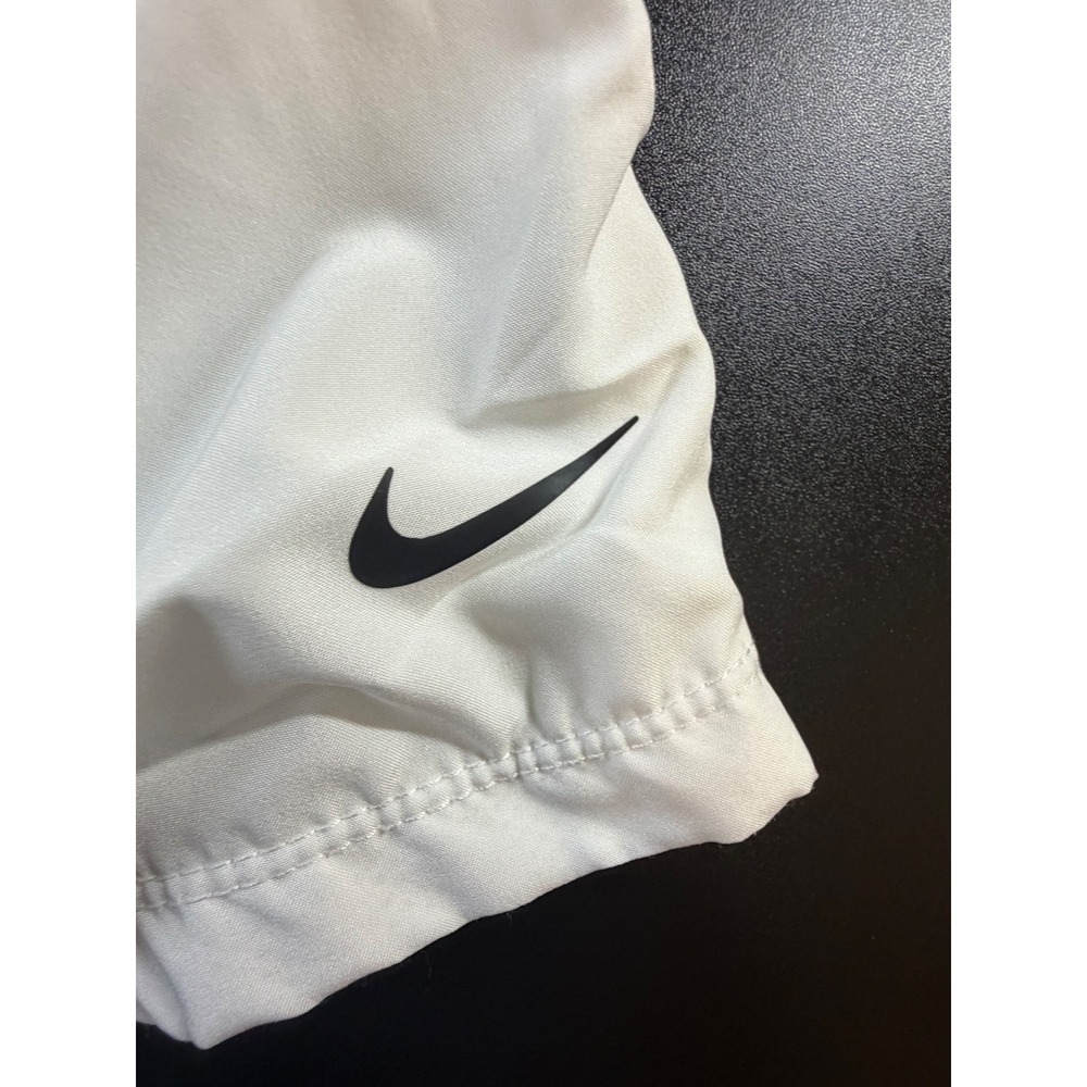 Nike Kids Dri-FIT Athletic Shorts White Mesh Lined Elastic Waist Sportswear Med - Picture 2 of 10